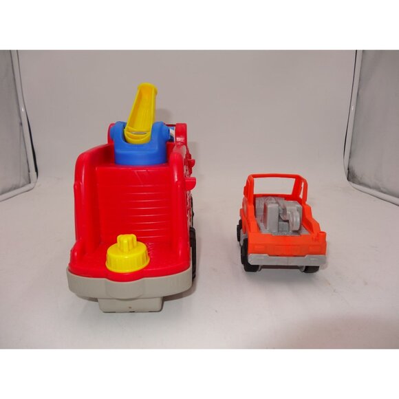 Little People Fire Truck And Help & Go Tow Truck Toy Set With Figures - Picture 13 of 16